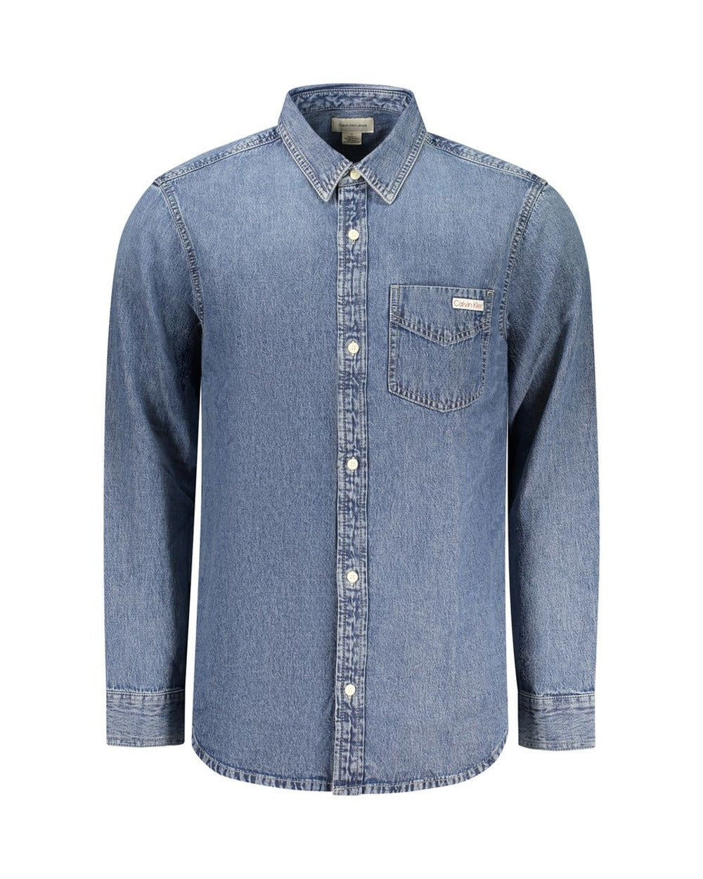 Calvin Klein Blue Cotton Men's Shirt