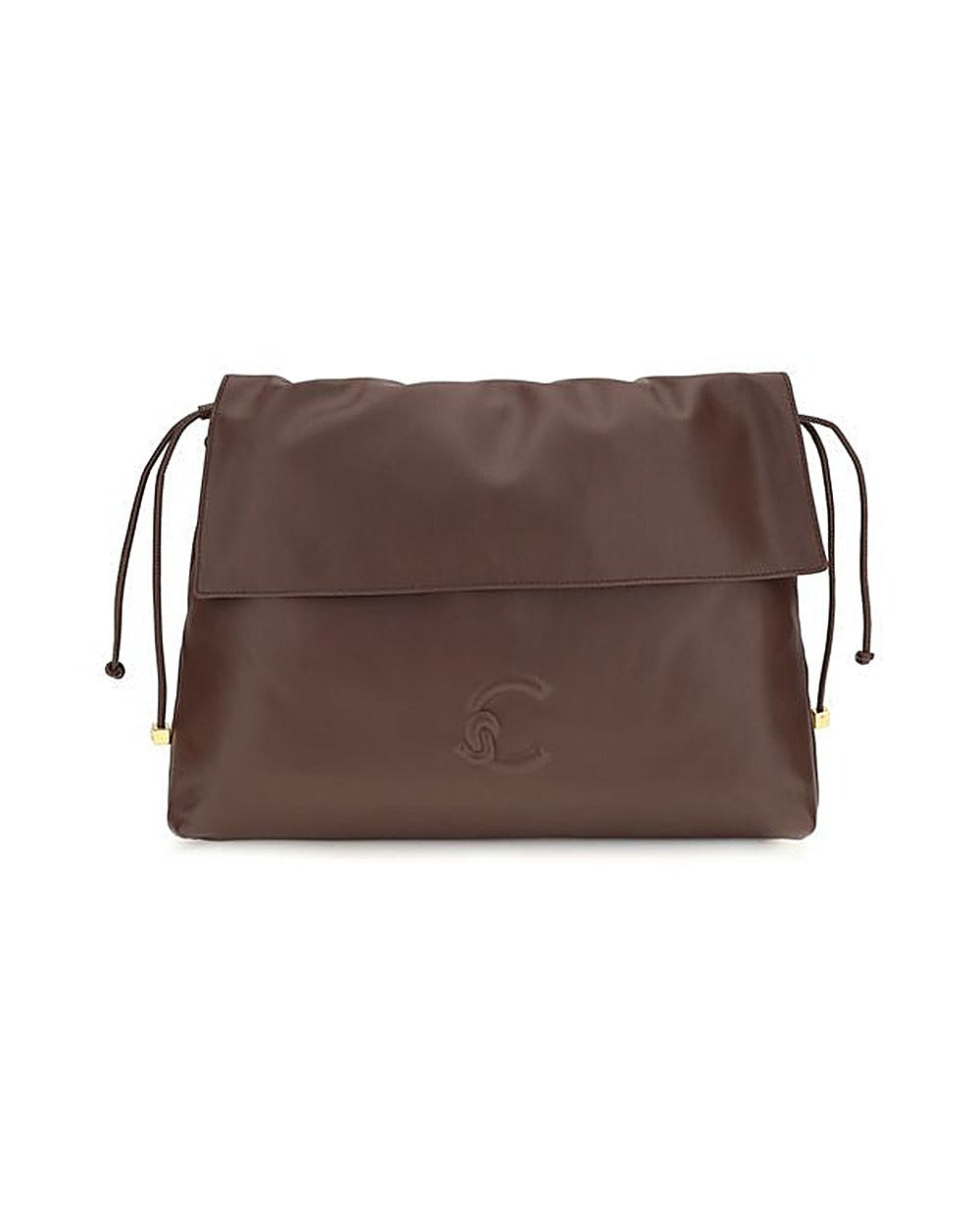Coccinelle Brown Calf Leather Bos Taurus Shoulder Bag