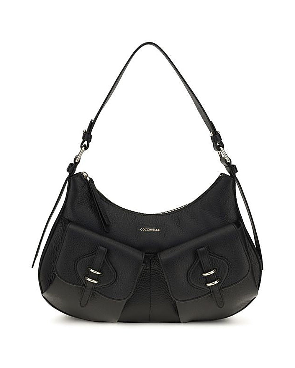 Coccinelle Black Calf Leather Bos Taurus Shoulder Bag