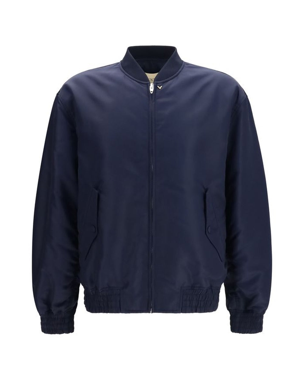 Valentino Garavani Blue Polyamide Bomber