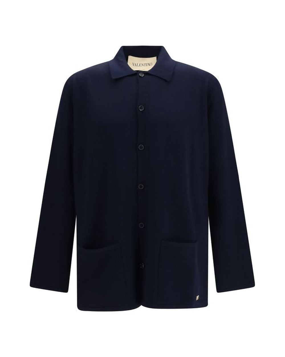Valentino Garavani Blue Wool Oves Aries Cardigan