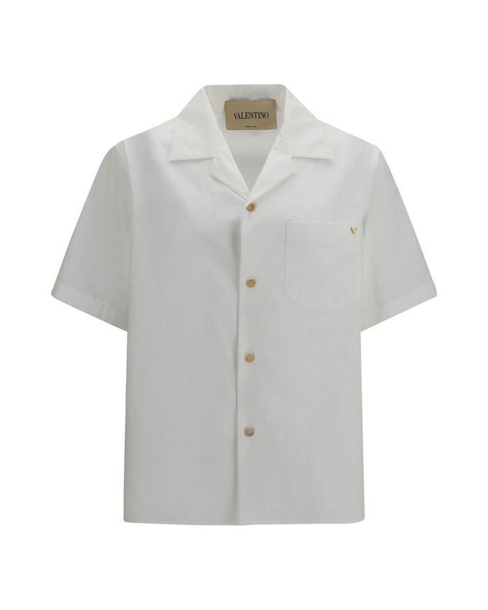 Valentino Garavani White Cotton Shortsleeve Shirt
