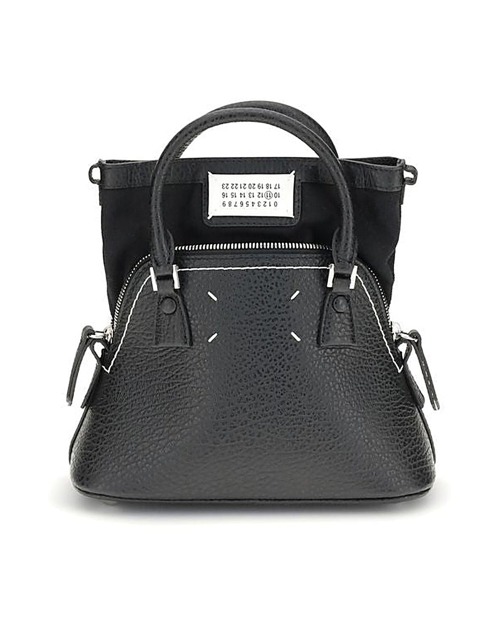 Maison Margiela Black Calf Leather Bos Taurus Handbag