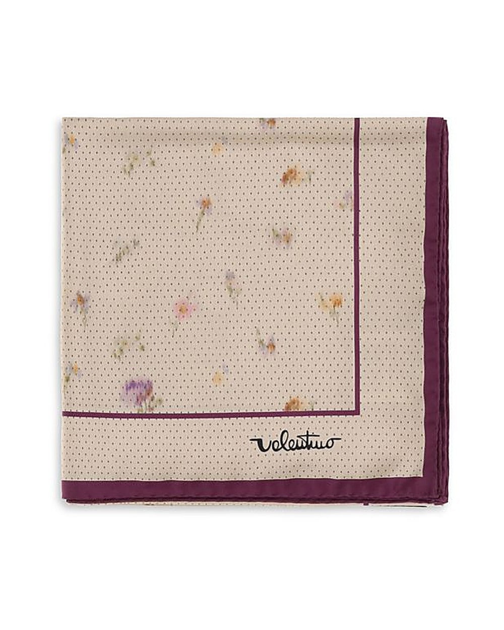Valentino Garavani Beige Silk Scarf