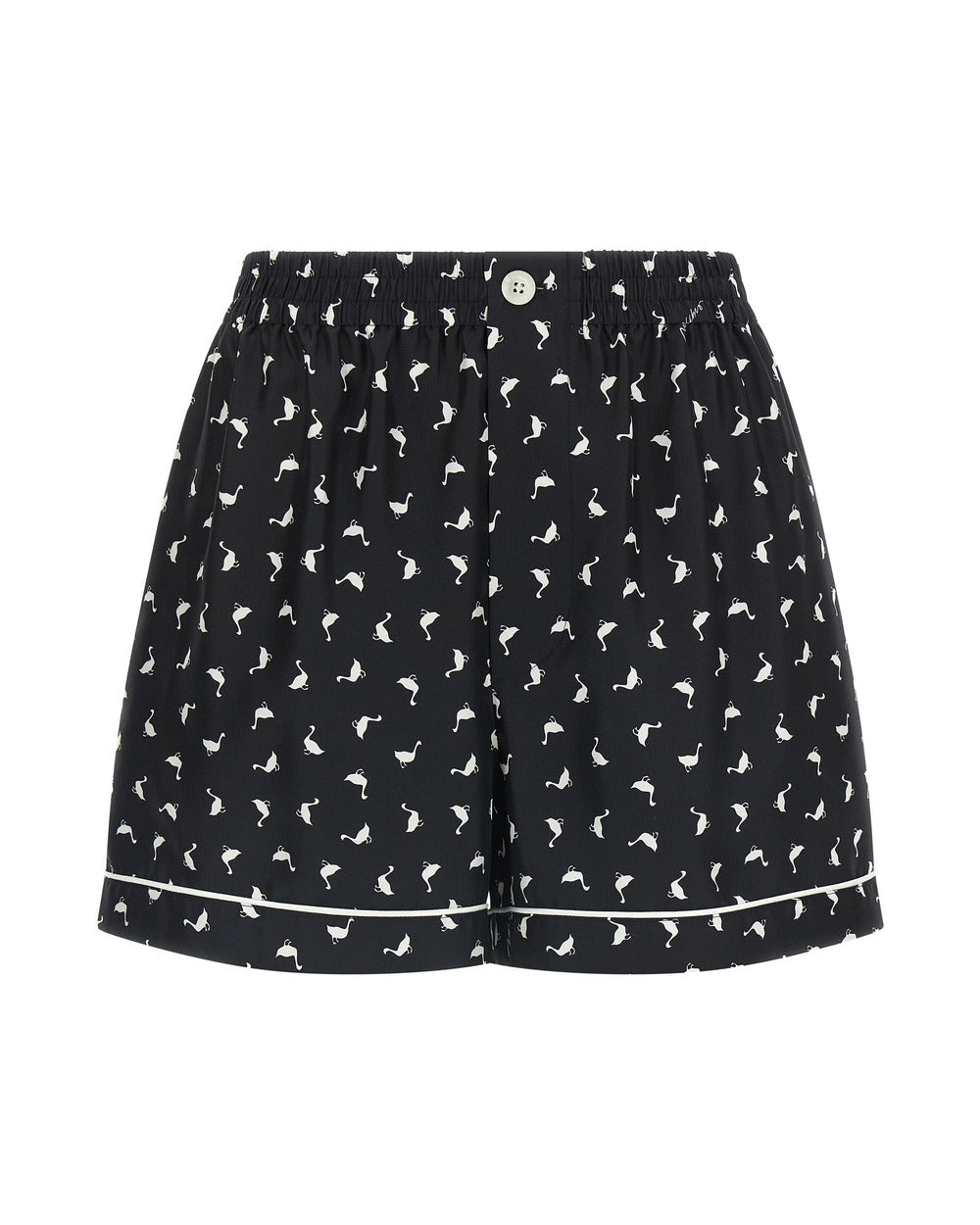 Moschino Bicolor Silk Bermuda Shorts