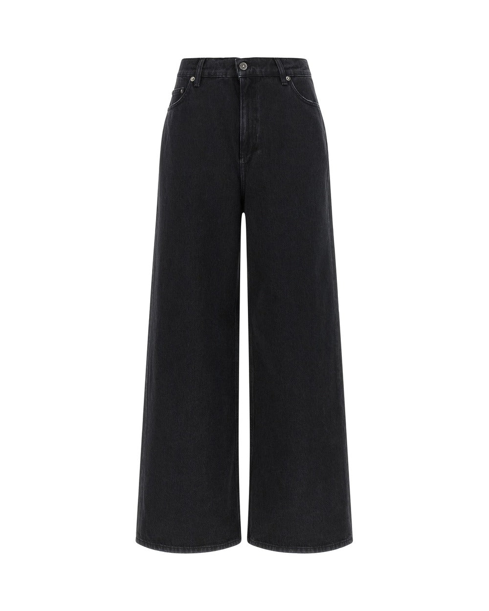 Golden Goose Black Cotton Flared Jeans
