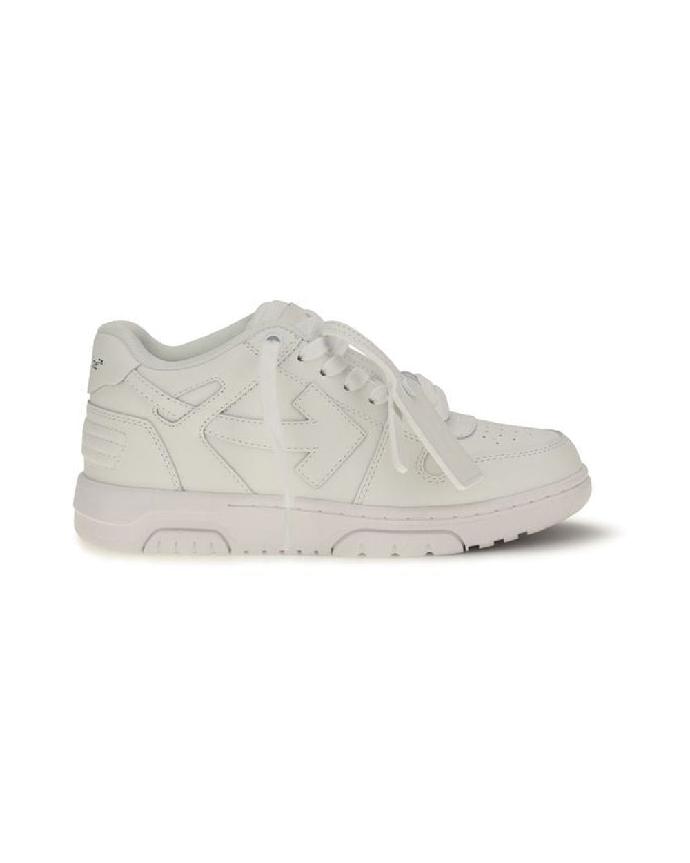 White Calf Leather Bos Taurus Low Top Sneakers