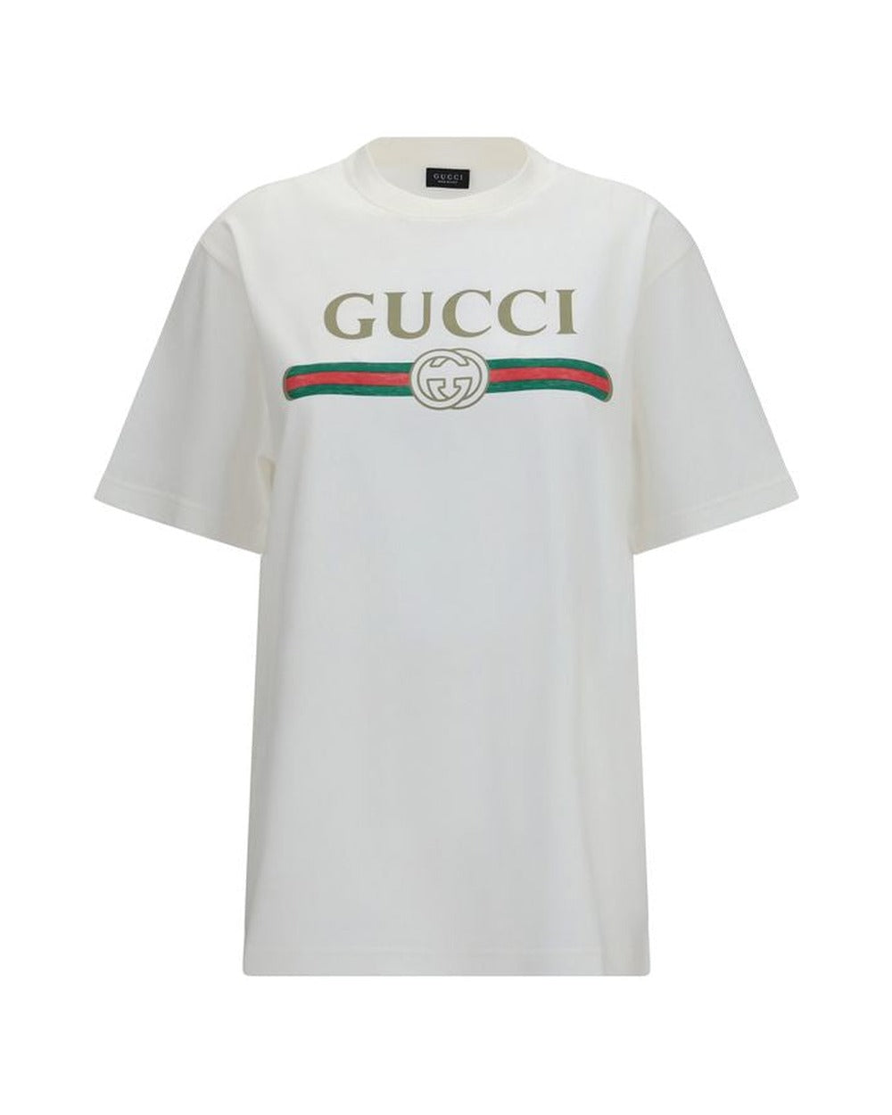 Gucci White Cotton T-Shirt