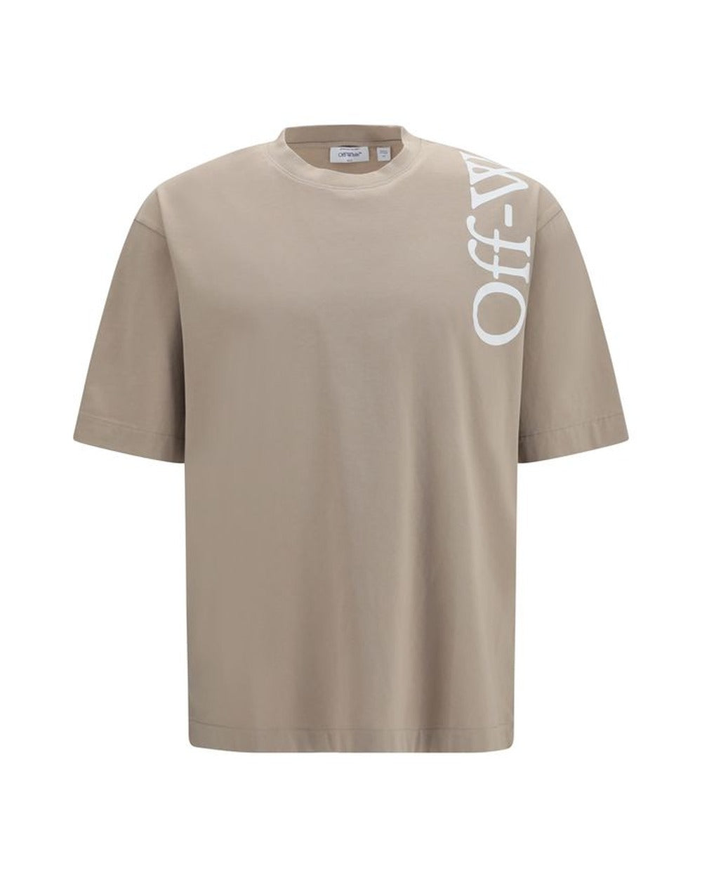 Off-White Beige Cotton T-Shirt