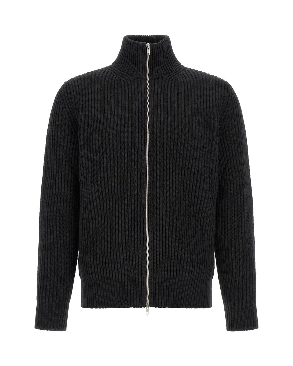 MM6 Maison Margiela Black Wool Full-Length Jacket