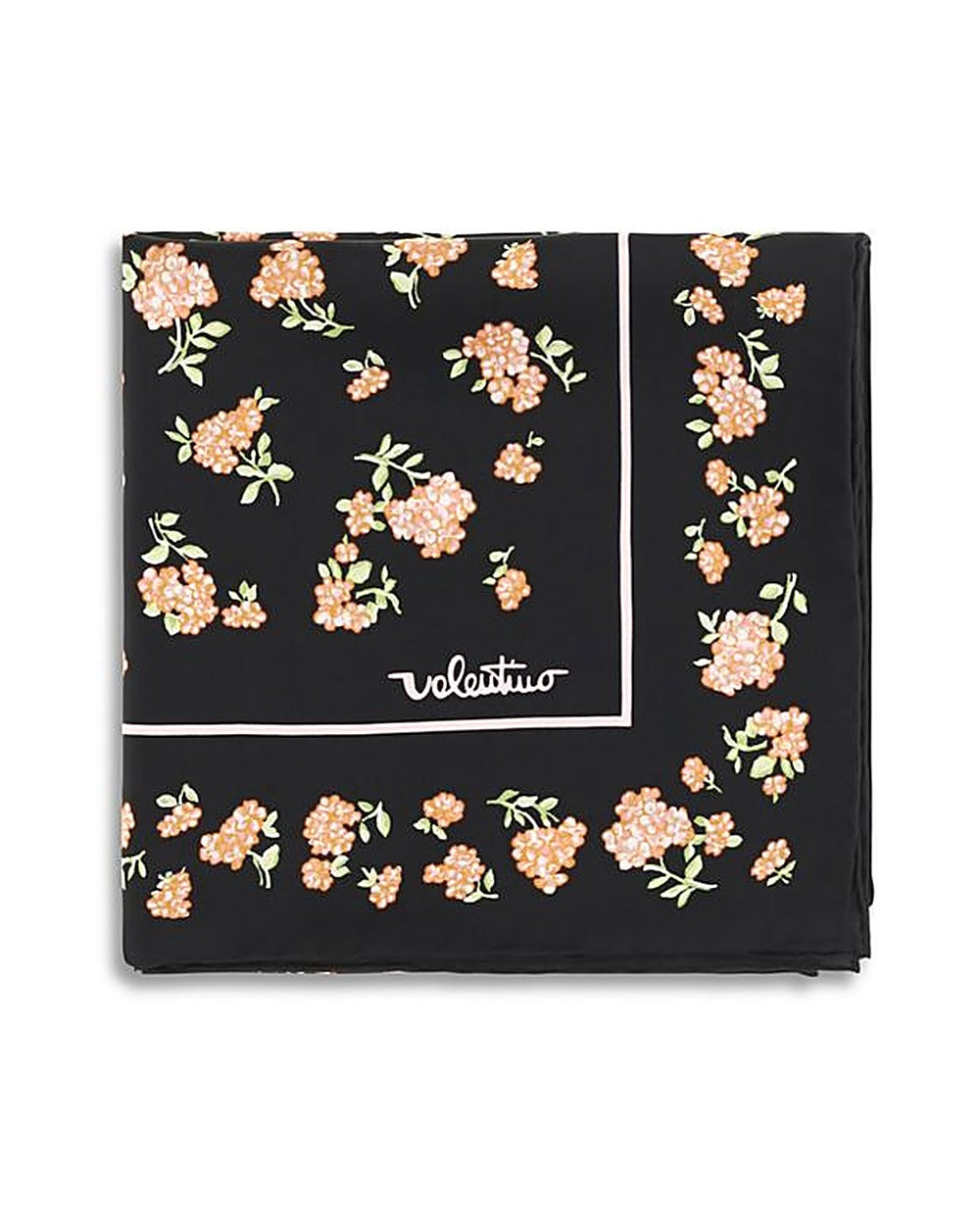 Valentino Garavani Black Silk Scarf