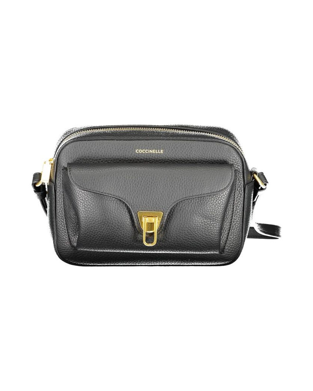 Coccinelle Black Leather Women Shoulder Bag