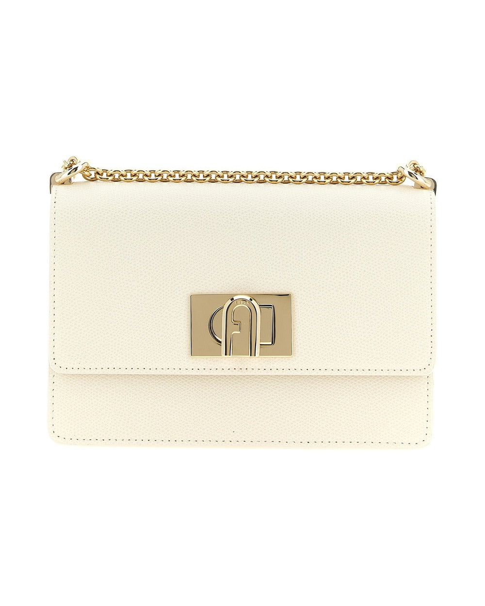 Furla White Calfskin Crossbody Bag