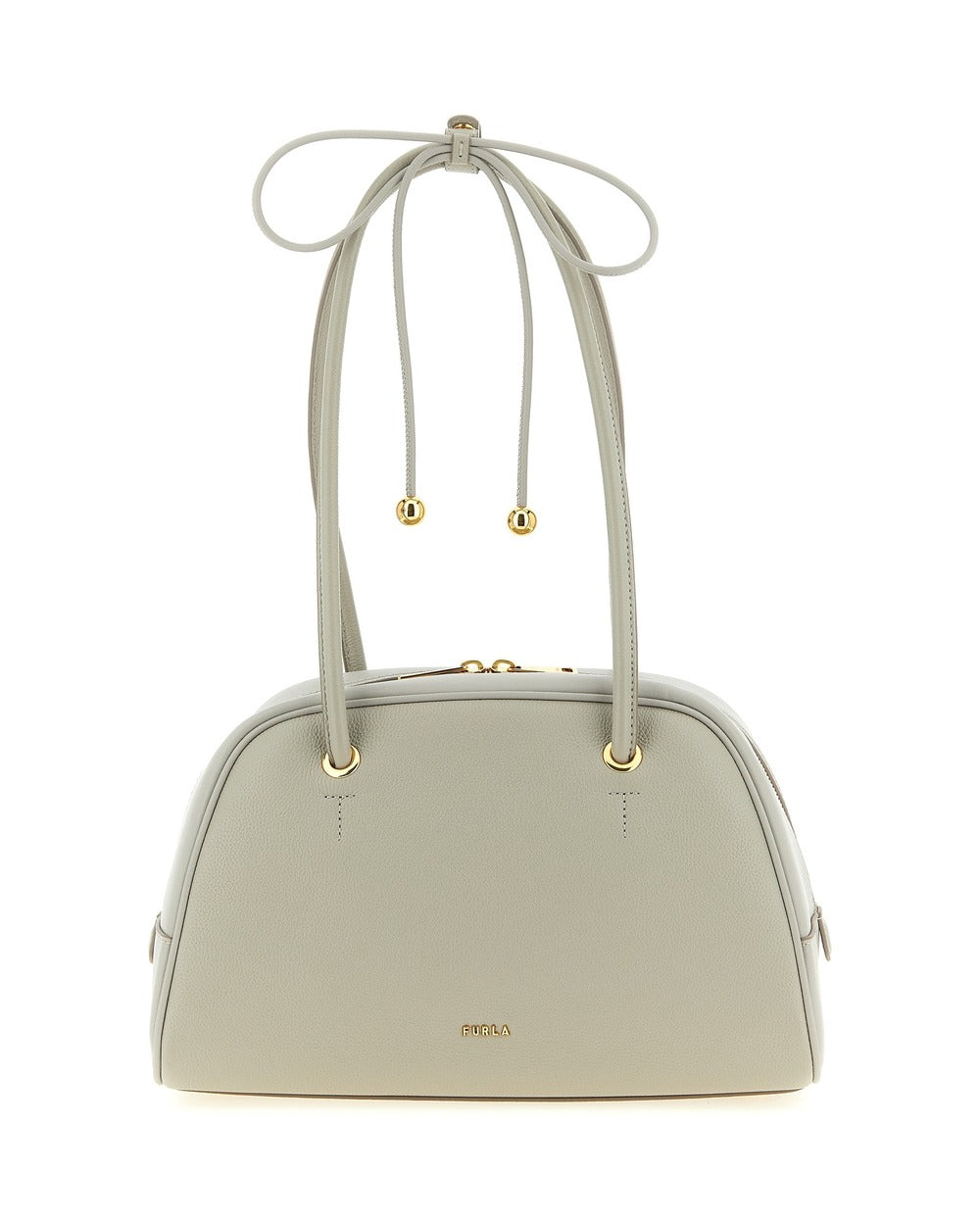 Furla Gray Calfskin Handbag