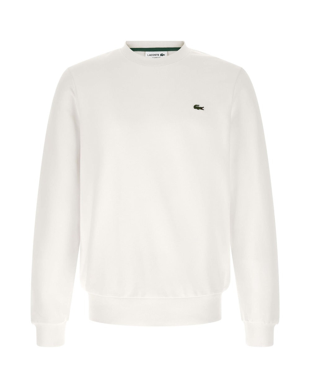 Lacoste White Cotton Sweatshirt
