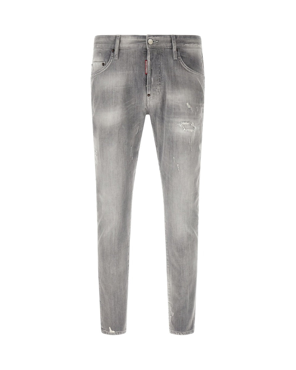 Dsquared² Gray Cotton Tapered Jeans