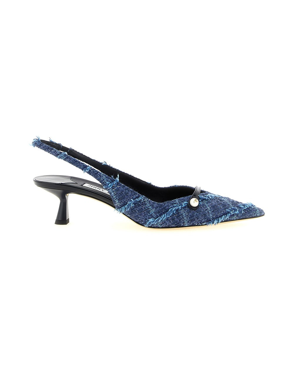 Jimmy Choo Multicolor Tencel Mid Heel Pumps