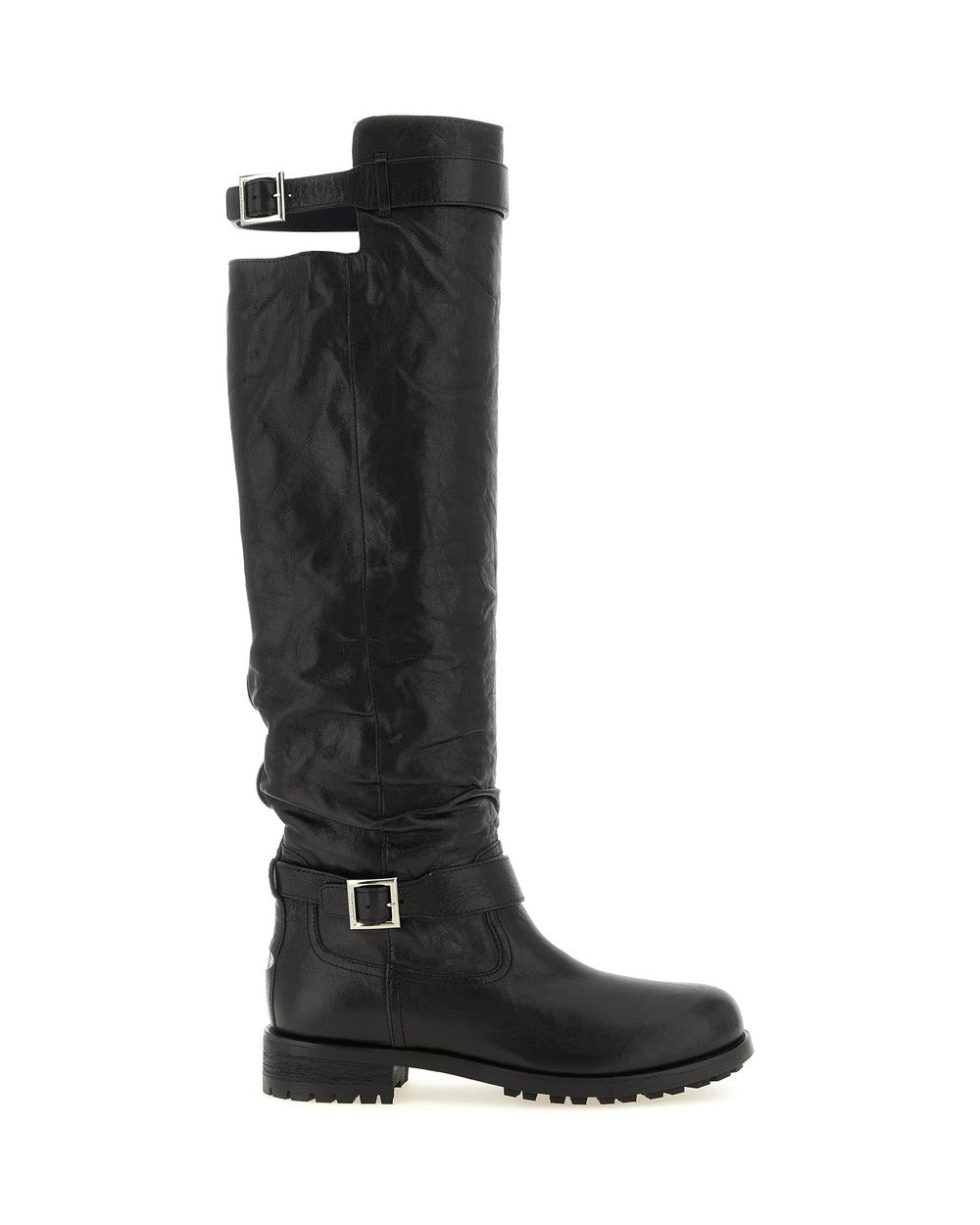 Black Leather Over The Knee