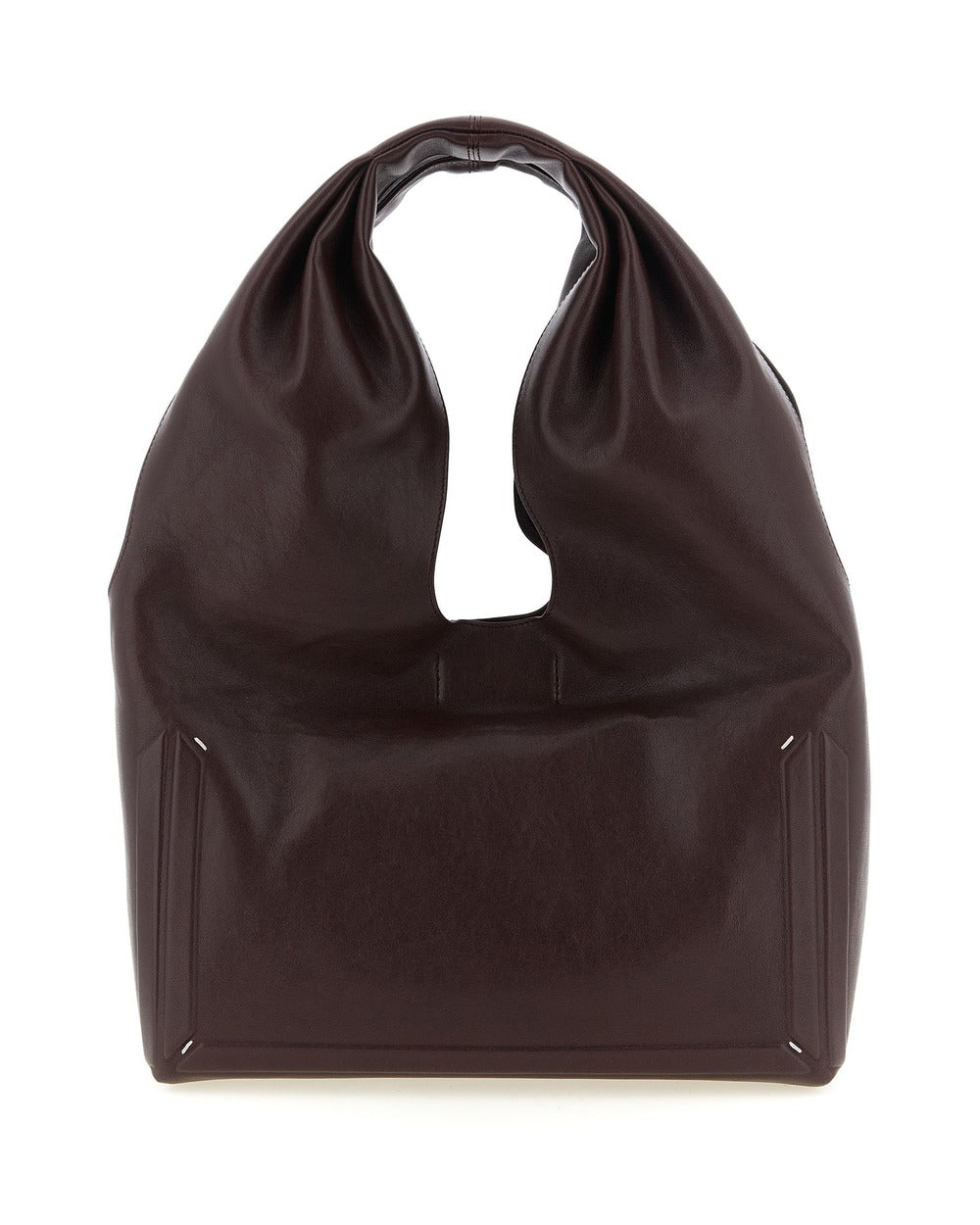 Maison Margiela Bordeaux Lamb Leather Shoulder Bag