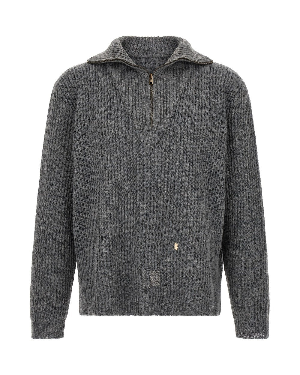 Maison Margiela Gray Linen Cardigan