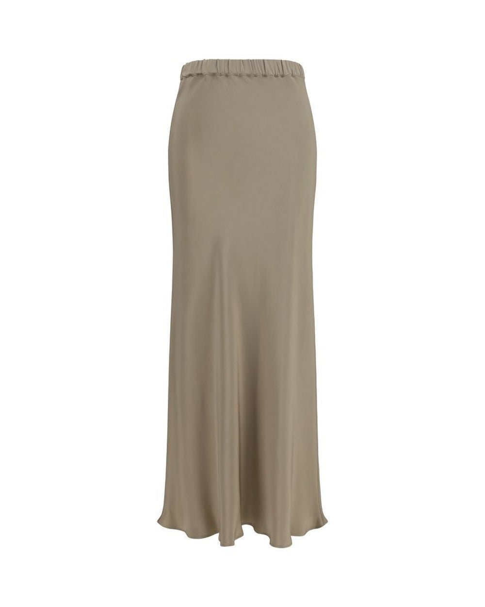 Max Mara Beige Silk Long Skirt