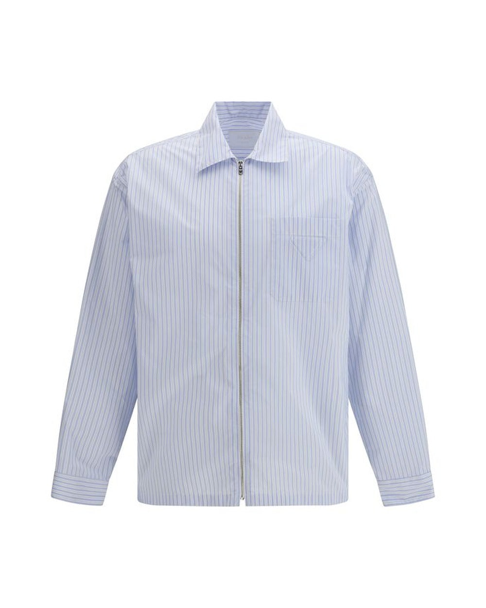 Prada Blue Polyamide Pattern Shirt