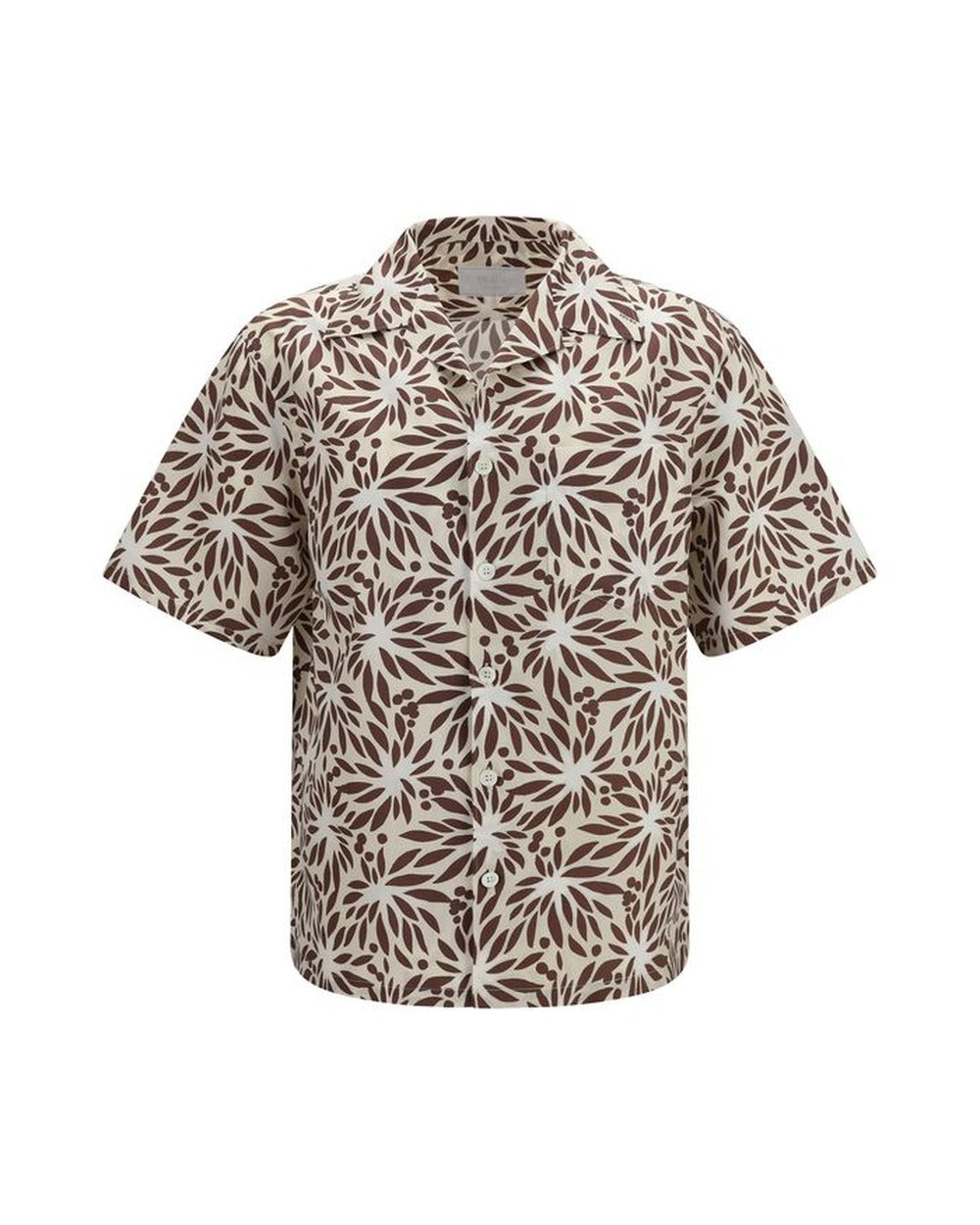 Prada Brown Cotton Pattern Shirt