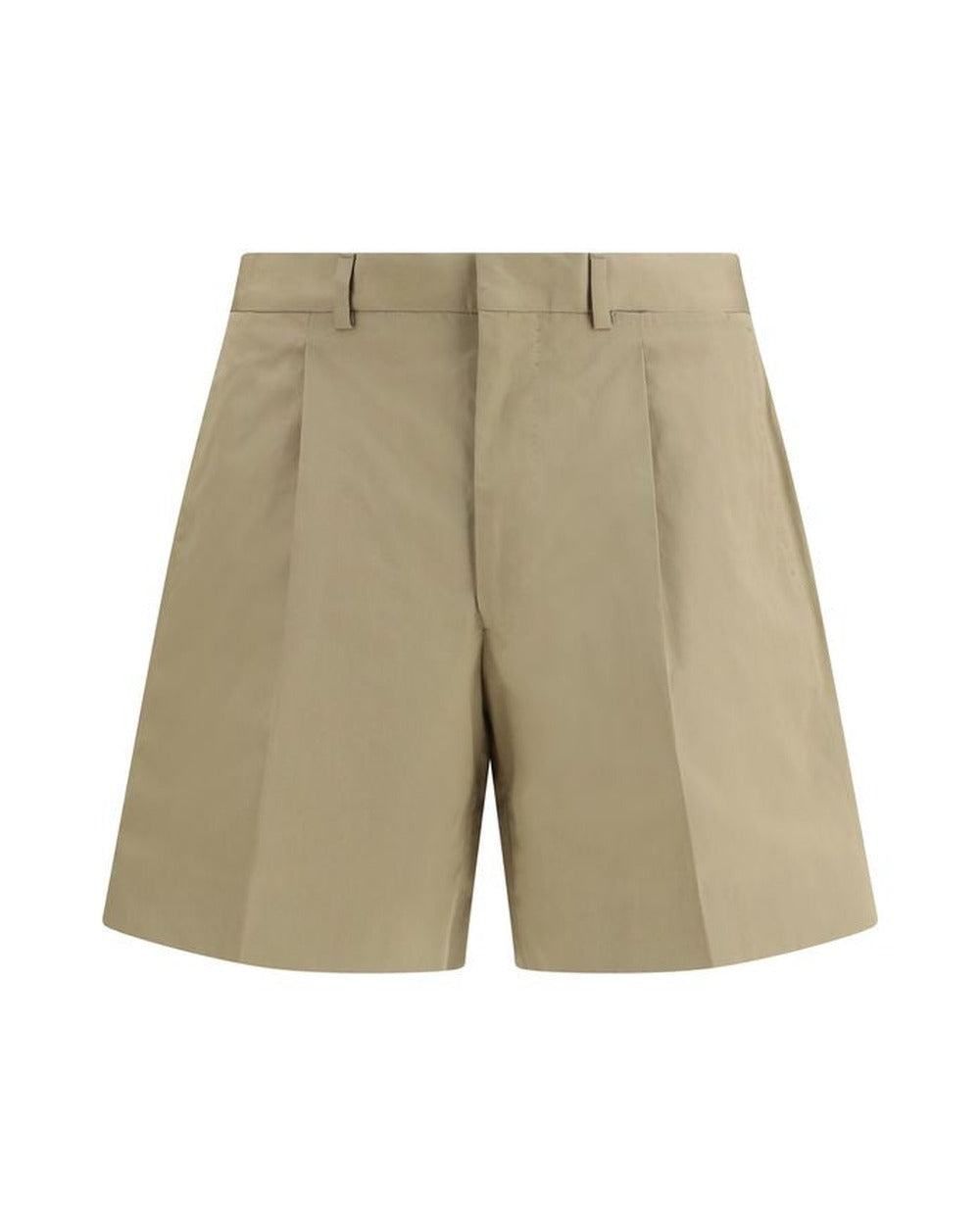 Prada Beige Cotton Bermuda Shorts