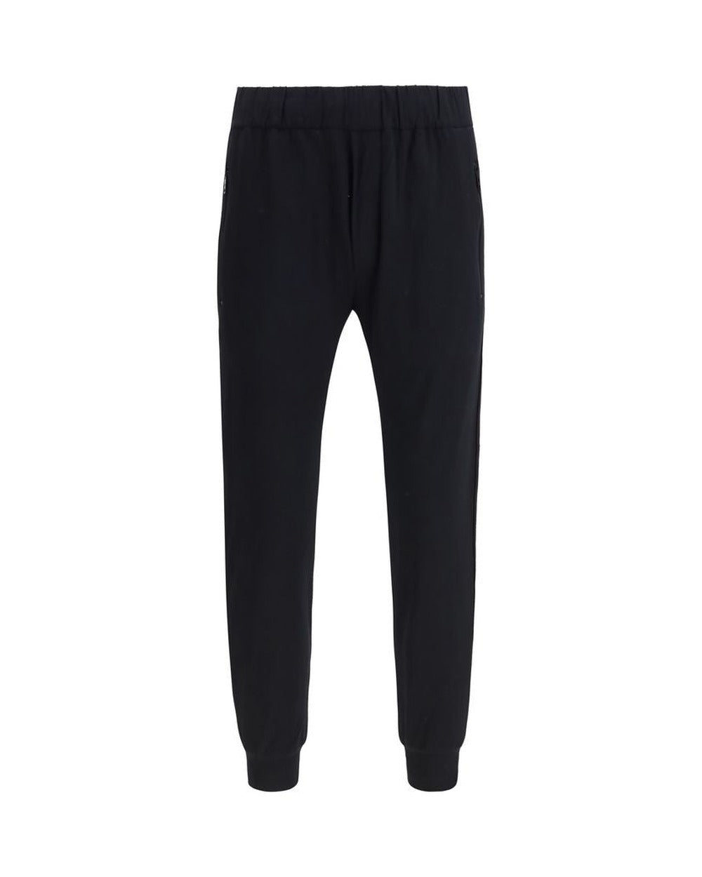 Black Nylon Athletic Pants