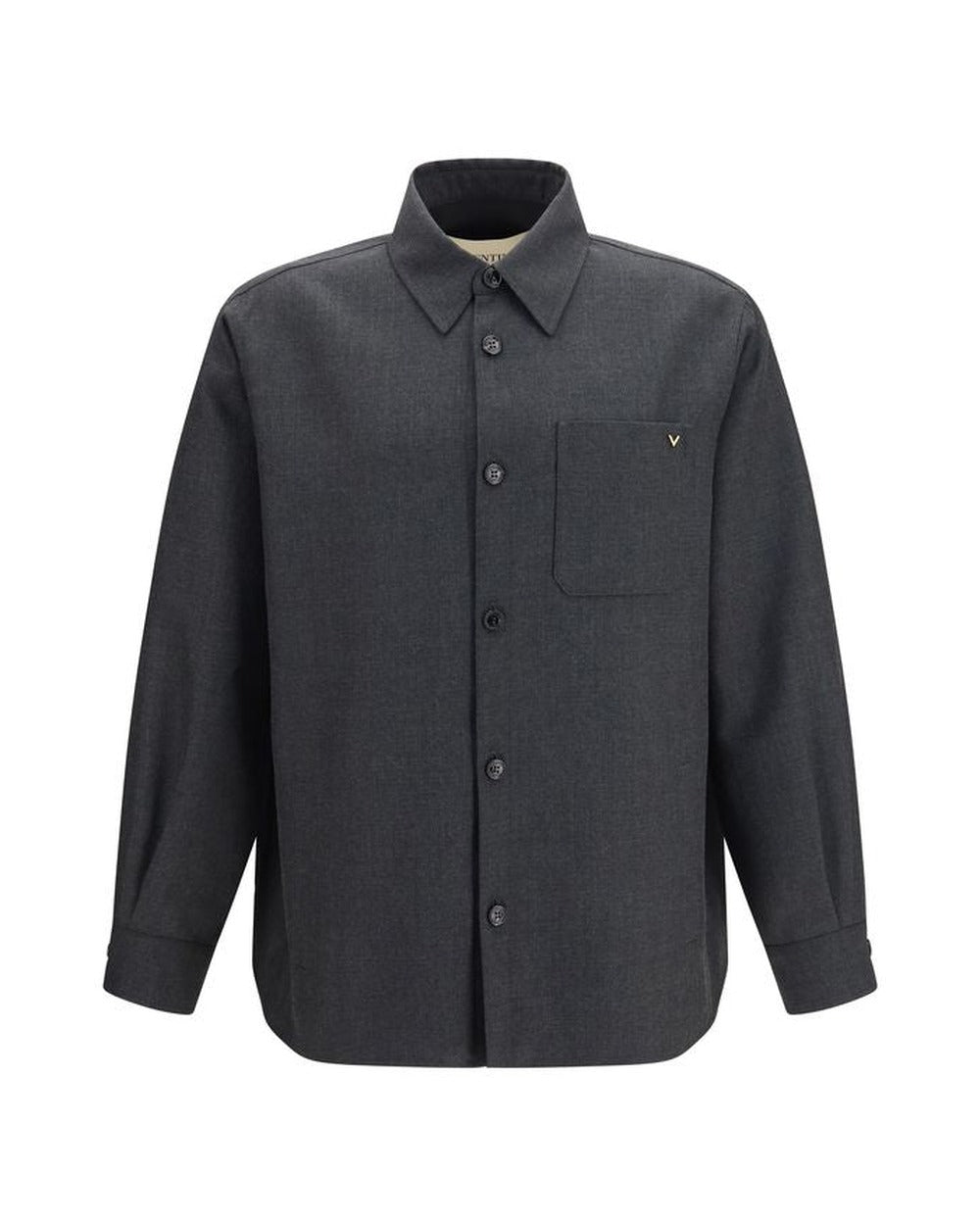Valentino Garavani Gray Polyester Full-Length Jacket