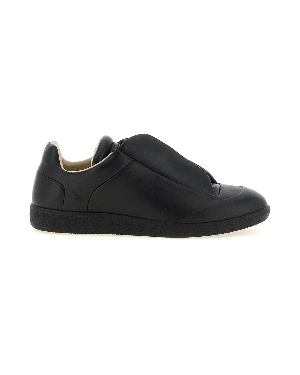 Maison Margiela Black Calfskin Low Top Sneakers