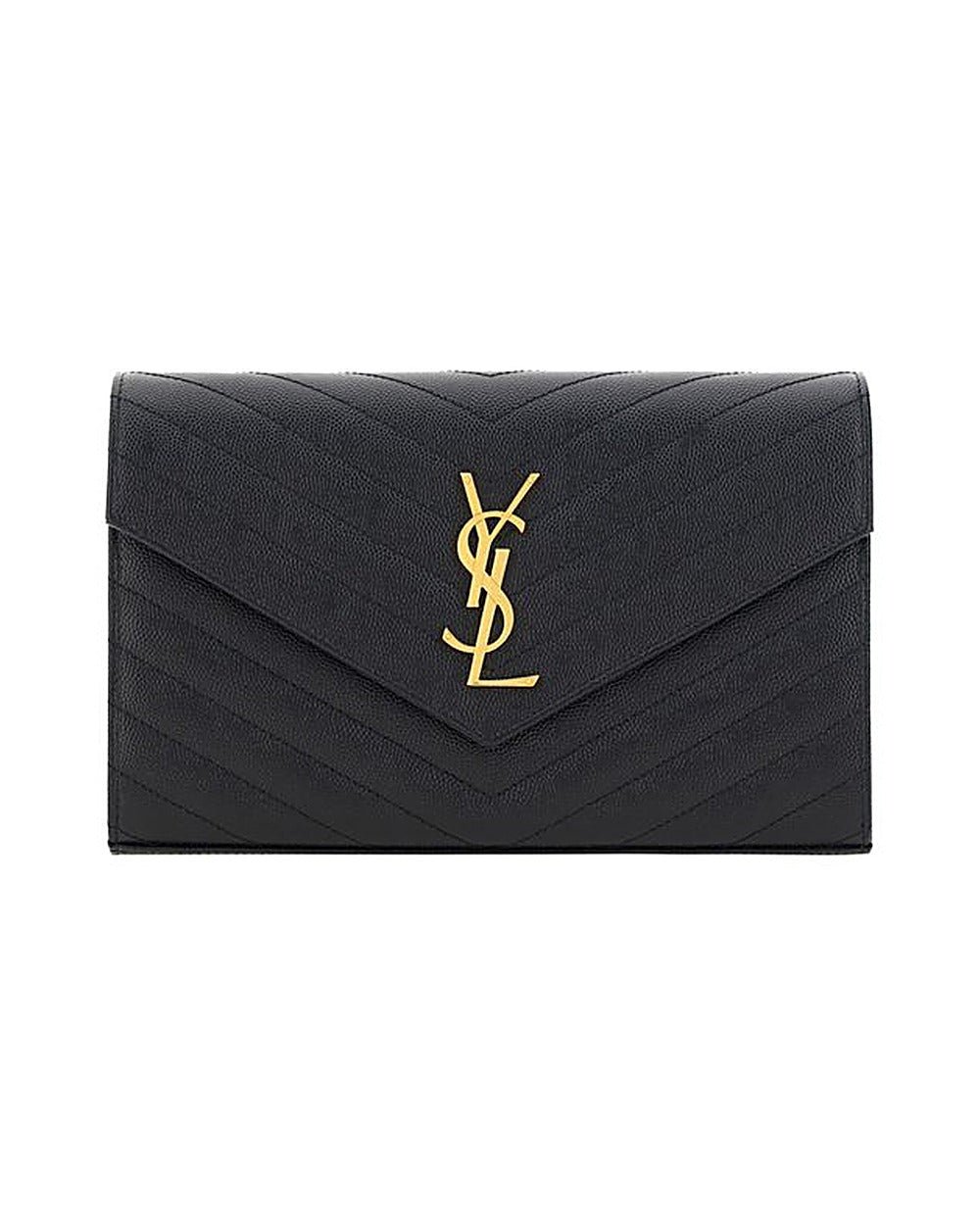 Saint Laurent Black Calf Leather Bos Taurus Shoulder Bag