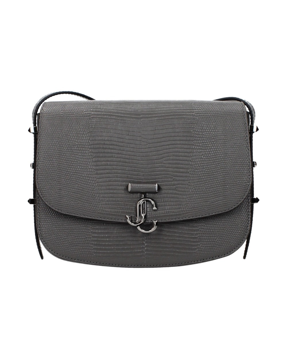 Jimmy Choo Gray Leather Crossbody Bag