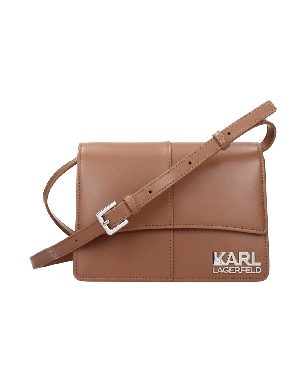 Karl Lagerfeld Brown Polyethylene Crossbody Bag