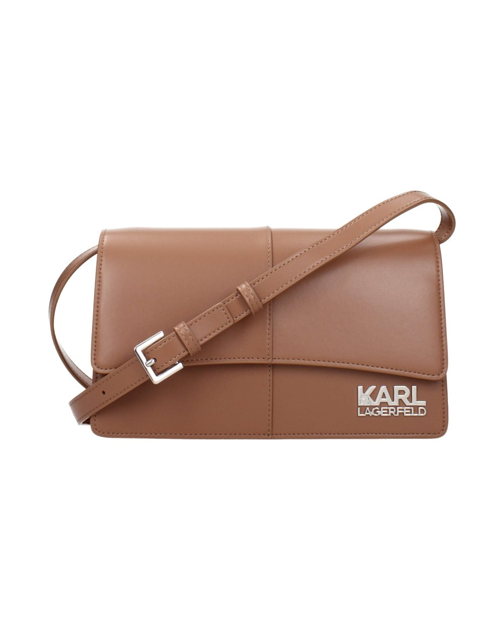 Karl Lagerfeld Brown Polyethylene Crossbody Bag
