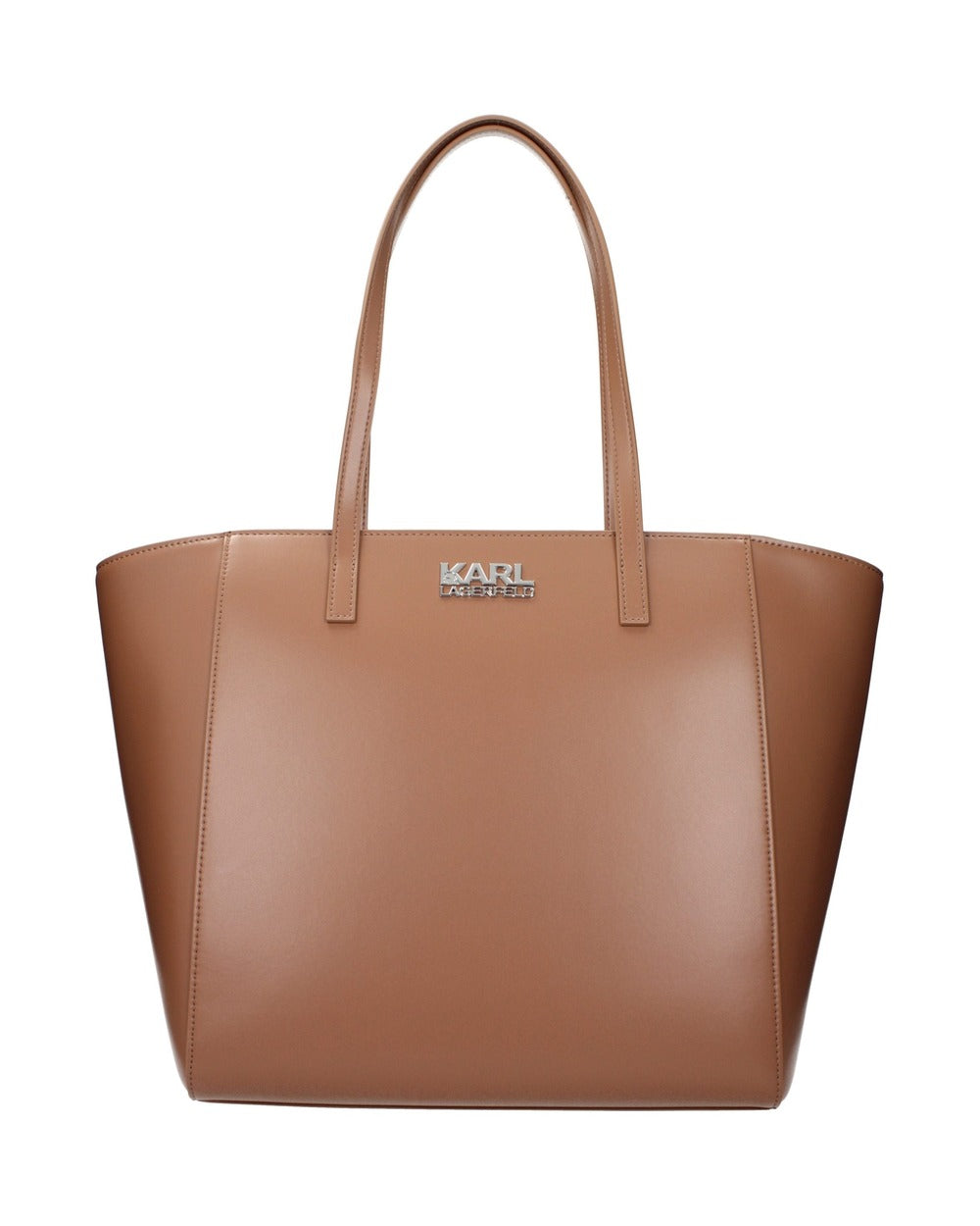 Karl Lagerfeld Brown Polyethylene Shoulder Bag