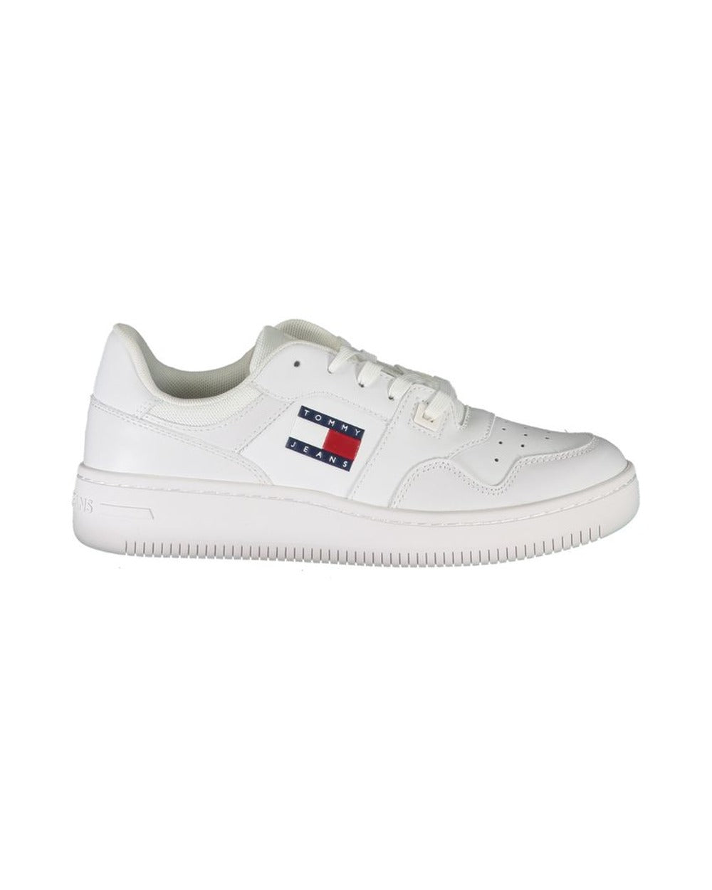 Tommy Hilfiger White Leather Women Sneaker