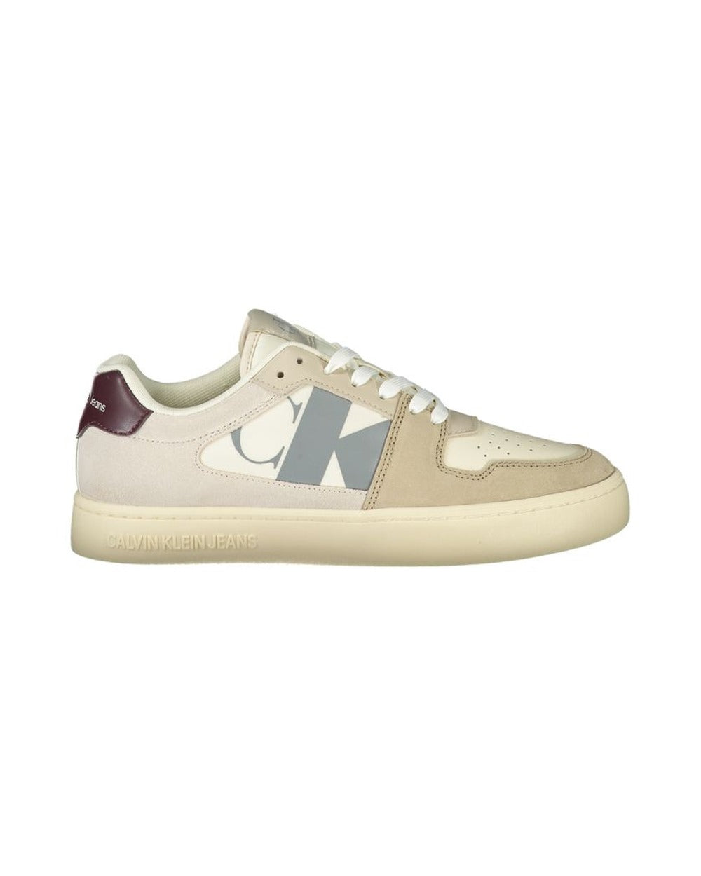Calvin Klein Beige Polyurethane Men Sneaker