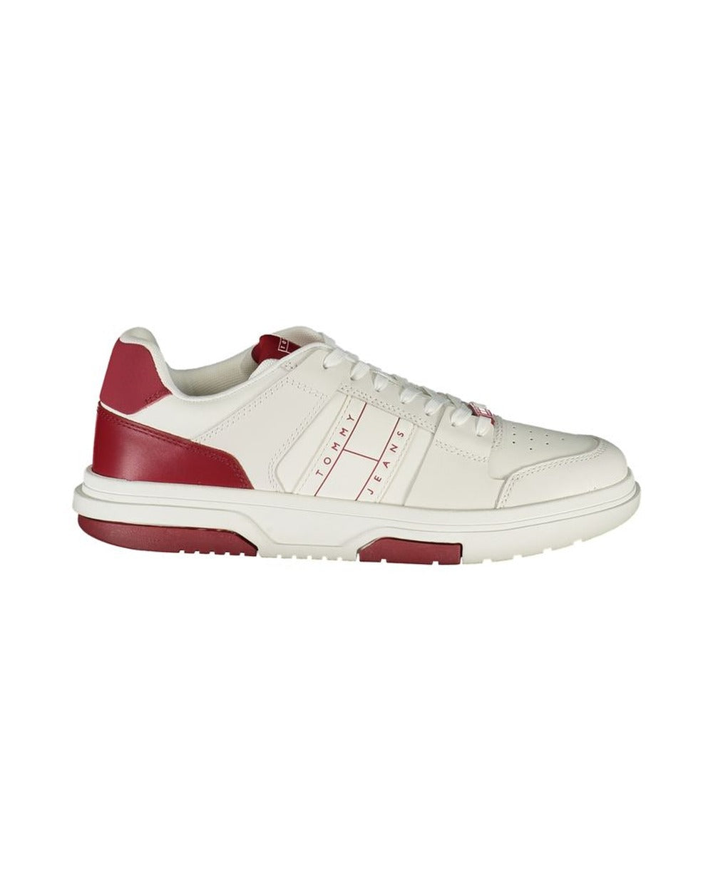 Tommy Hilfiger Red Polyurethane Men's Sneaker