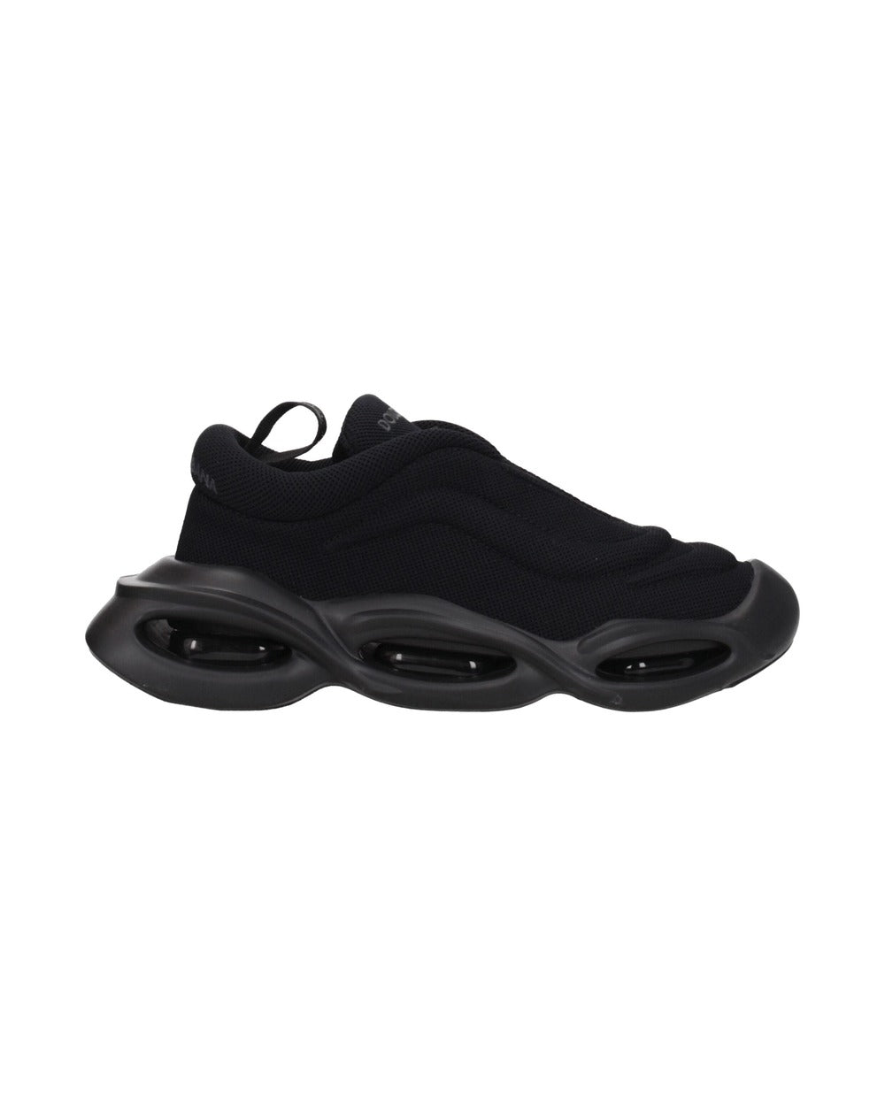 Dolce & Gabbana Black Fabric Chunky Sneakers