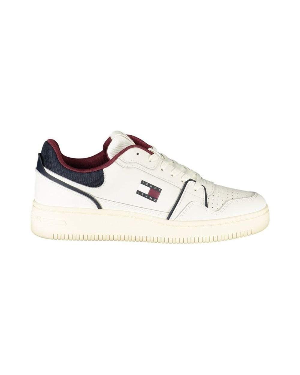 Tommy Hilfiger Bianco Polyurethane Men Sneaker