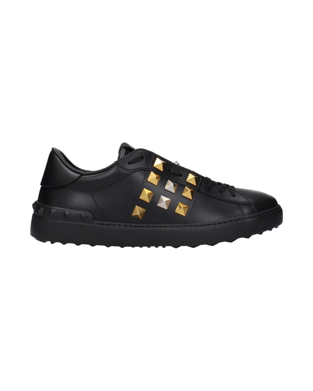 Valentino Garavani Black Leather Sneakers