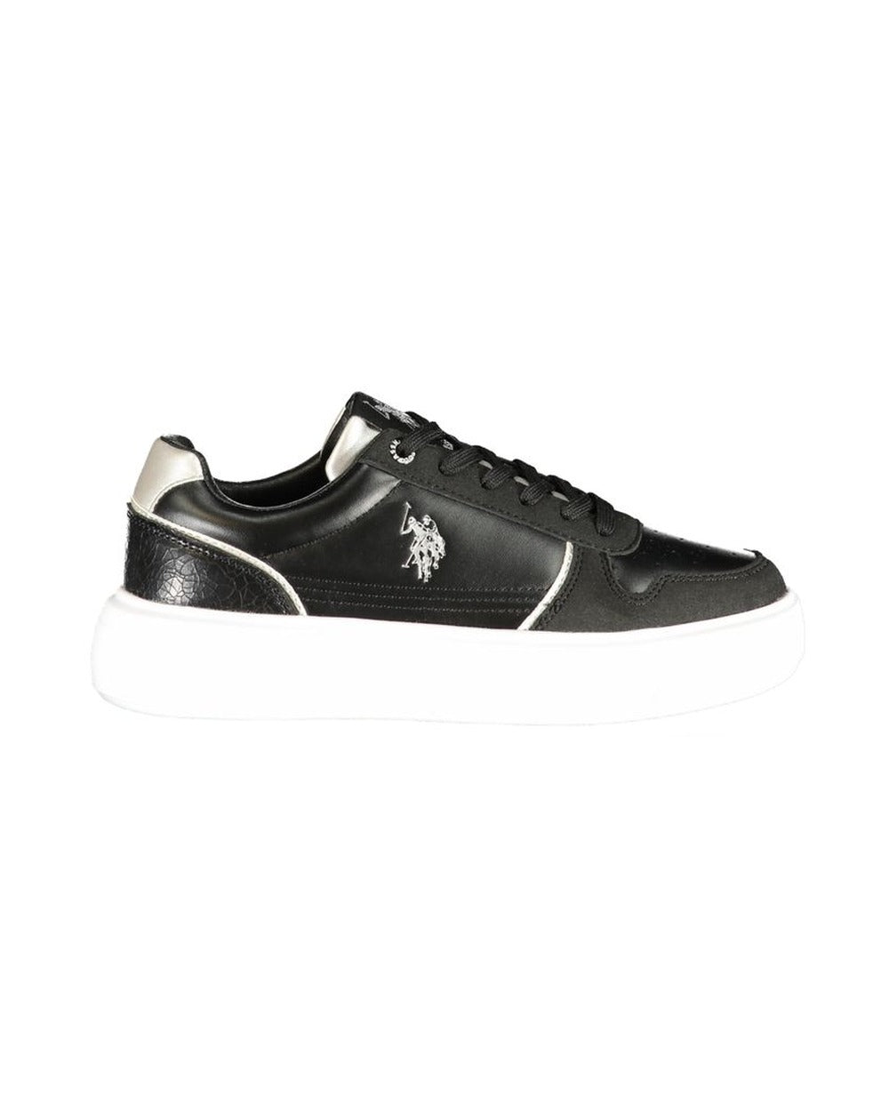 U.S. POLO ASSN. Black Polyurethane Women's Sneaker