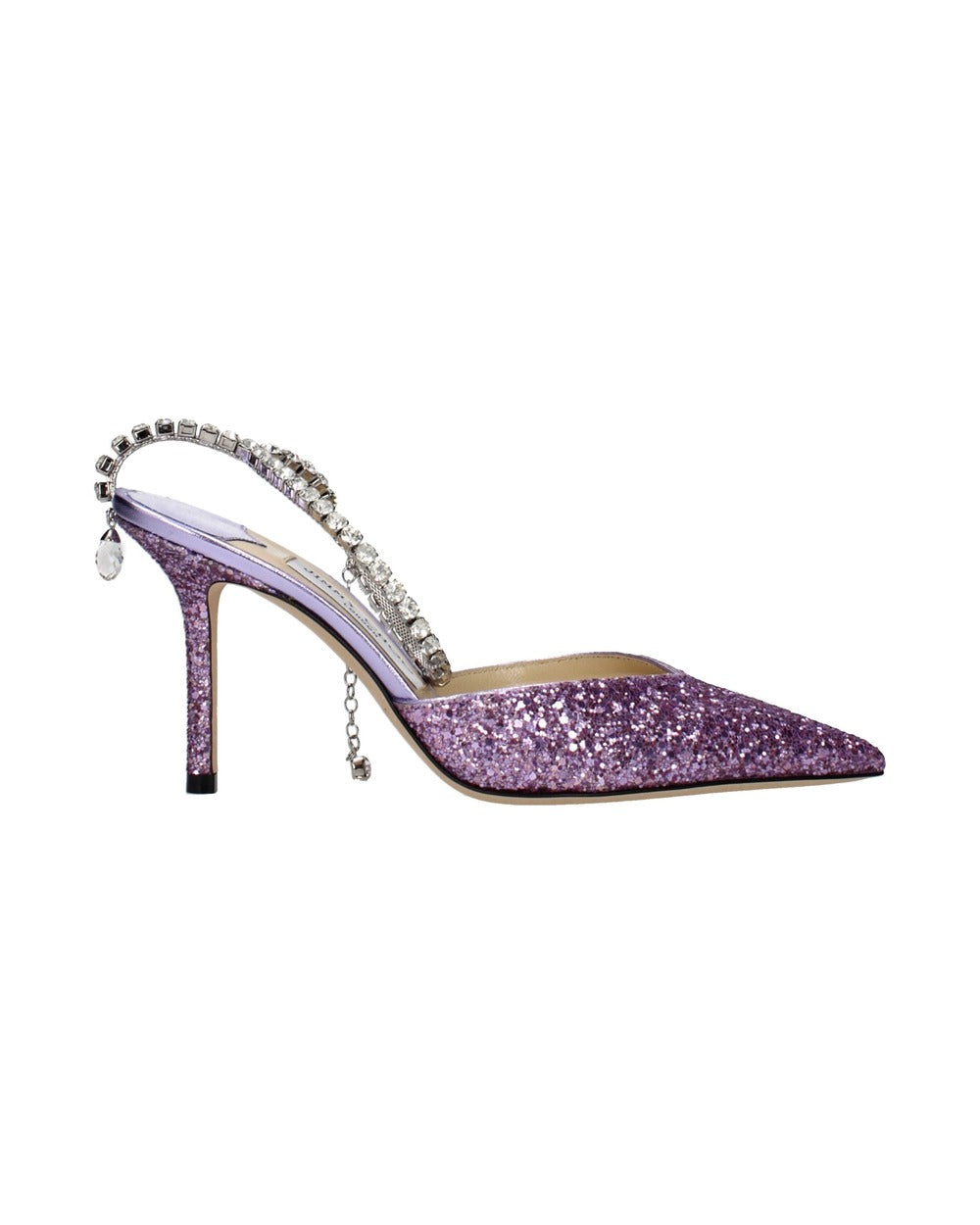 Jimmy Choo Purple Plastic Stiletto Heel Sandals