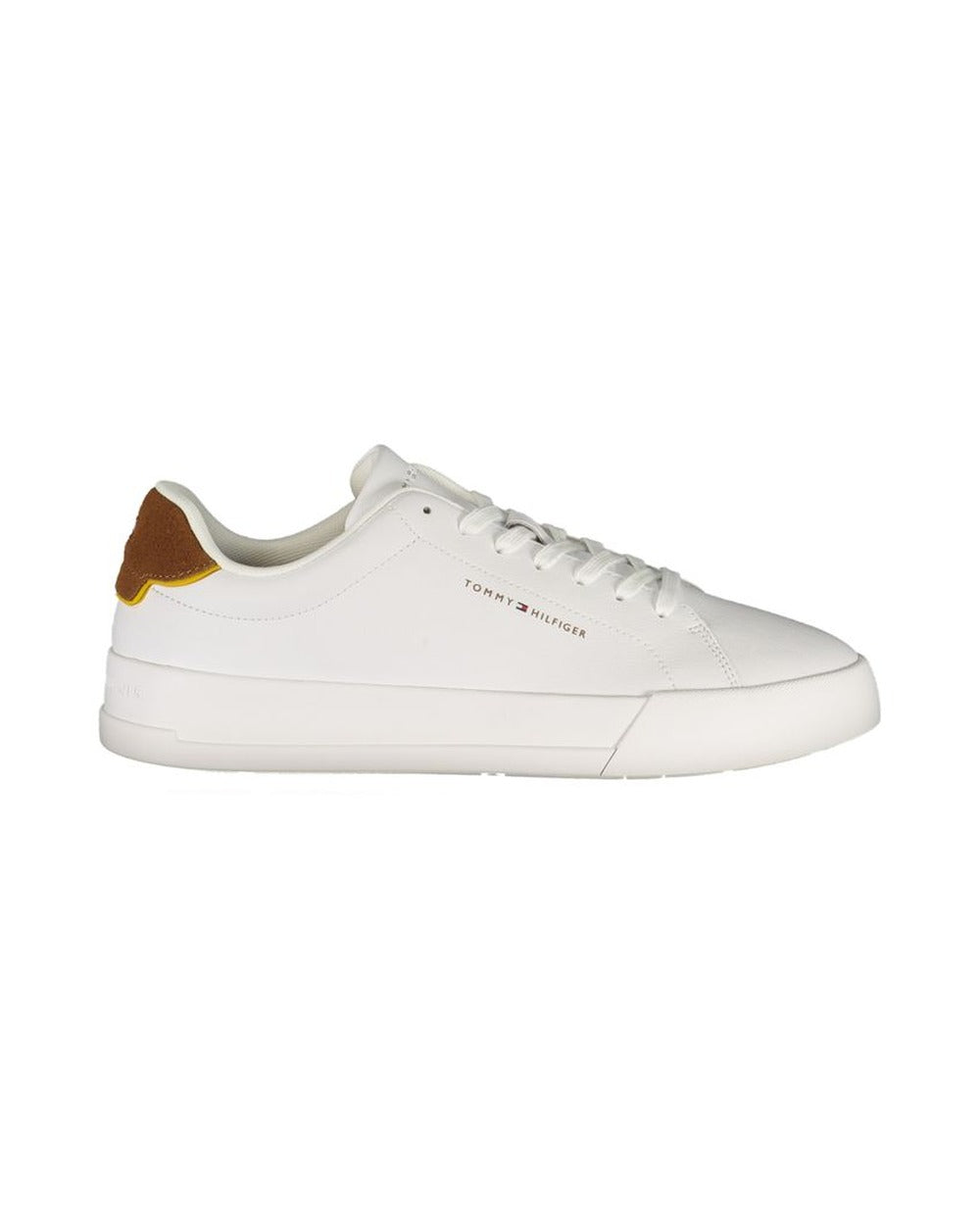 Tommy Hilfiger White Leather Men's Sneaker