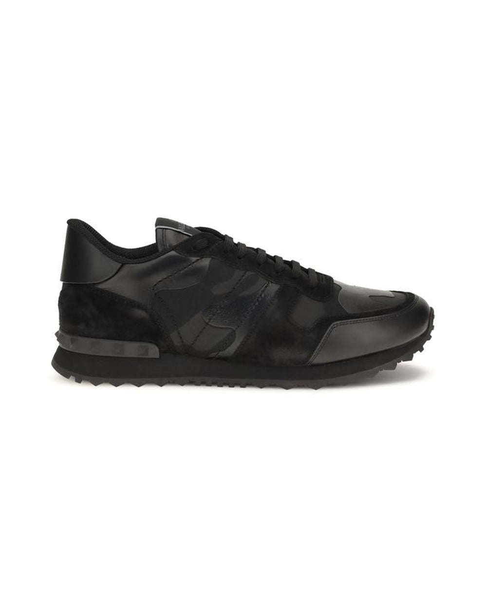 Valentino Garavani Black Polyester Athletic Sneakers