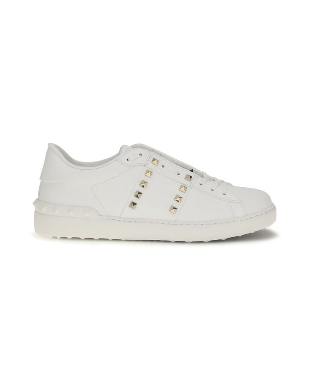 Valentino Garavani White Calf Leather Bos Taurus Sneakers