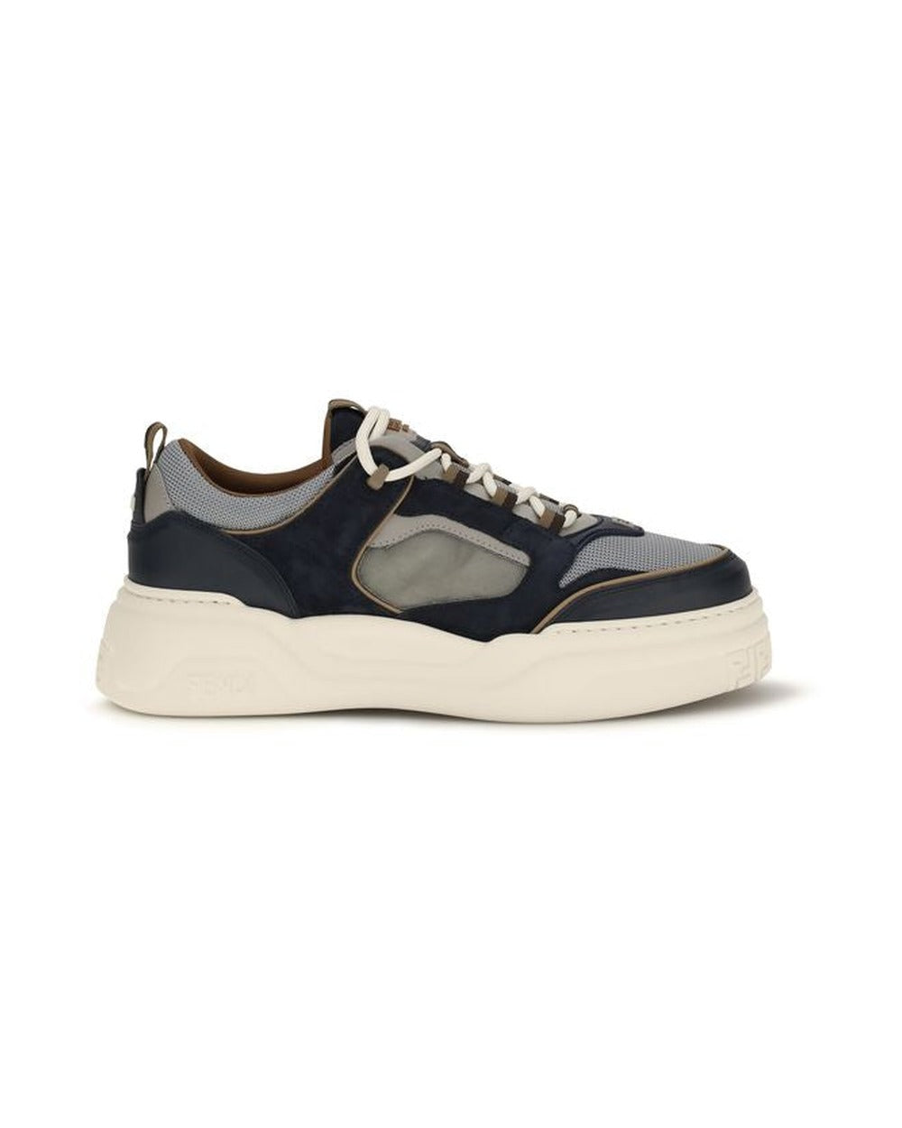 Fendi Multicolor Calf Leather Bos Taurus Athletic Sneakers