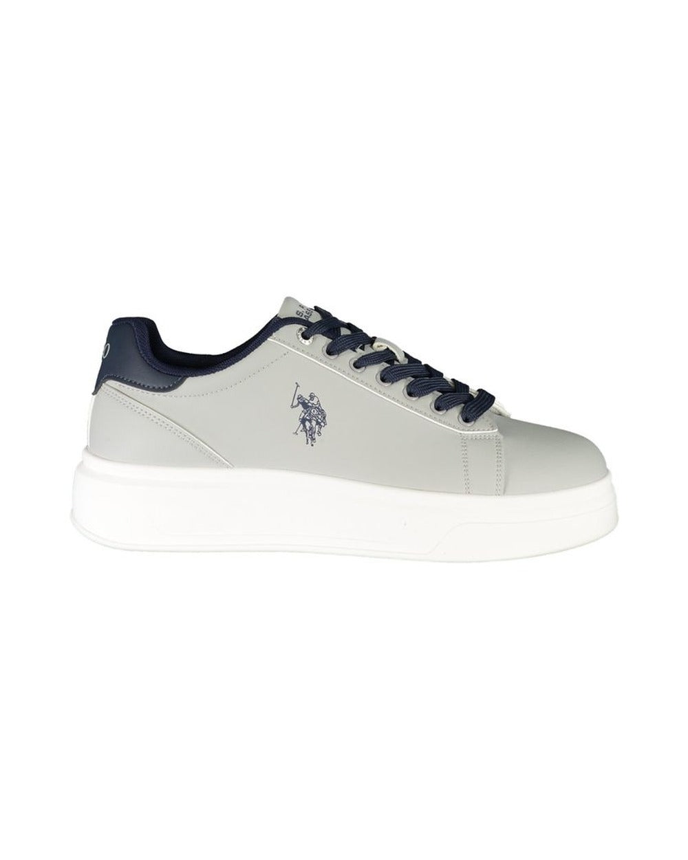 U.S. POLO ASSN. Gray Polyester Men's Sneaker