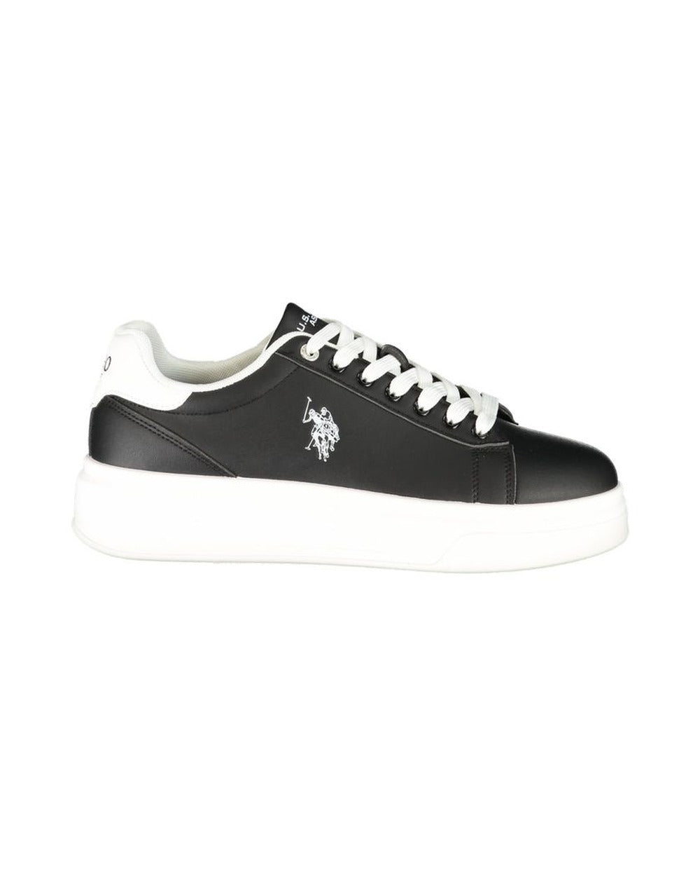 U.S. POLO ASSN. Black Polyurethane Men's Sneaker